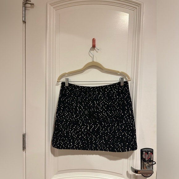 Cynthia Steffe Black and White Polka Dot Mini Skirt - Picture 2 of 4